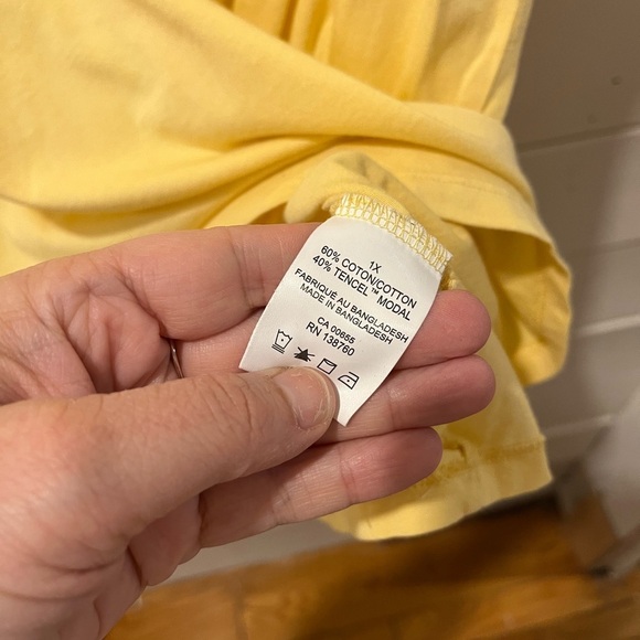 Yellow “SUNSHINE” Tee - Penningtons - Size 1X - Picture 5 of 7